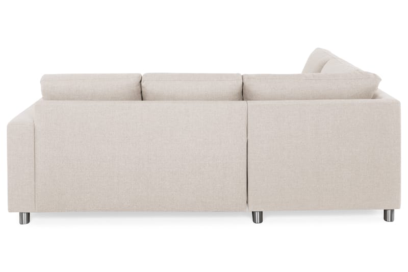 Crazy 3-sits Vänstervänd L-formad Schäslongsoffa i Tyg - Beige - Möbler - Soffa - Divansoffa & schäslongsoffa - 2 sits soffa med divan