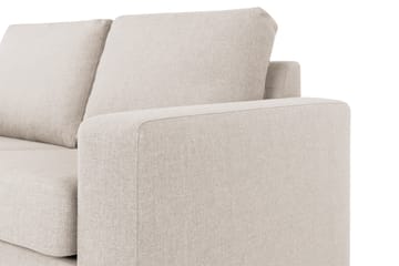 Crazy 3-sits Vänstervänd L-formad Schäslongsoffa i Tyg - Beige - Möbler - Soffa - Divansoffa & schäslongsoffa - 2 sits soffa med divan