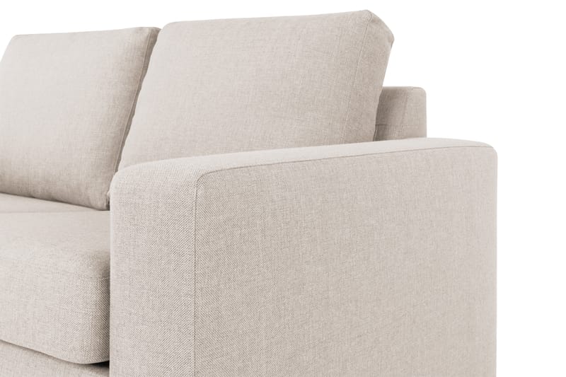 Crazy 3-sits Vänstervänd L-formad Schäslongsoffa i Tyg - Beige - Möbler - Soffa - Divansoffa & schäslongsoffa - 2 sits soffa med divan