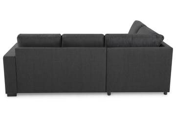 Crazy 3-sits Vänstervänd L-formad Schäslongsoffa i Tyg - Mörkgrå - Möbler - Soffa - Divansoffa & schäslongsoffa - 2 sits soffa med divan