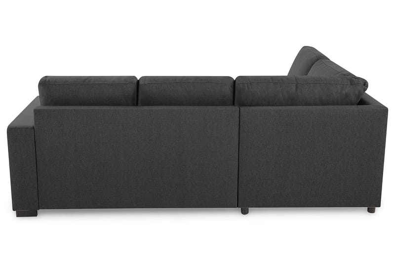 Crazy 3-sits Vänstervänd L-formad Schäslongsoffa i Tyg - Mörkgrå - Möbler - Soffa - Divansoffa & schäslongsoffa - 2 sits soffa med divan