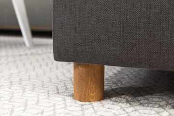 Crazy 3-sits Vänstervänd L-formad Schäslongsoffa i Tyg - Mörkgrå - Möbler - Soffa - Divansoffa & schäslongsoffa - 2 sits soffa med divan