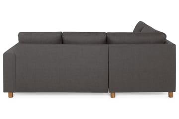 Crazy 3-sits Vänstervänd L-formad Schäslongsoffa i Tyg - Mörkgrå - Möbler - Soffa - Divansoffa & schäslongsoffa - 2 sits soffa med divan