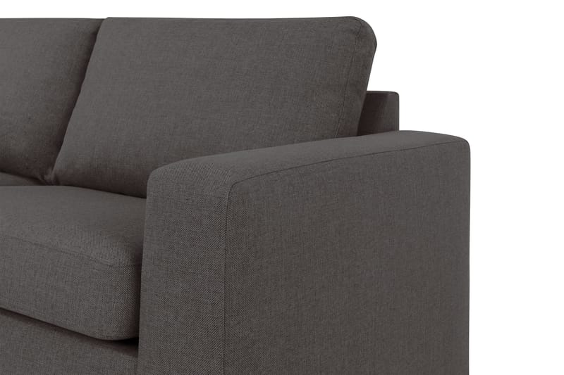 Crazy 3-sits Vänstervänd L-formad Schäslongsoffa i Tyg - Mörkgrå - Möbler - Soffa - Divansoffa & schäslongsoffa - 2 sits soffa med divan