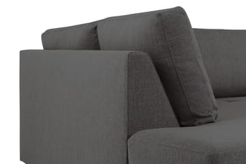 Crazy 3-sits Vänstervänd L-formad Schäslongsoffa i Tyg - Mörkgrå - Möbler - Soffa - Divansoffa & schäslongsoffa - 2 sits soffa med divan