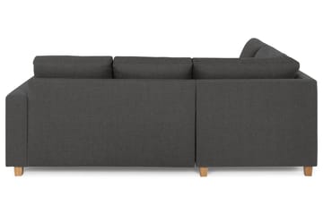 Crazy 3-sits Vänstervänd L-formad Schäslongsoffa i Tyg - Mörkgrå - Möbler - Soffa - Divansoffa & schäslongsoffa - 2 sits soffa med divan