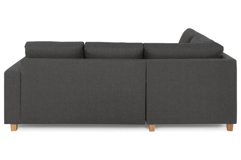 Crazy 3-sits Vänstervänd L-formad Schäslongsoffa i Tyg - Mörkgrå - Möbler - Soffa - Divansoffa & schäslongsoffa - 2 sits soffa med divan