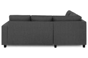 Crazy 3-sits Vänstervänd L-formad Schäslongsoffa i Tyg - Mörkgrå - Möbler - Soffa - Divansoffa & schäslongsoffa - 2 sits soffa med divan