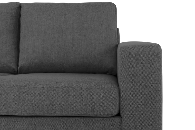 Crazy 3-sits Vänstervänd L-formad Schäslongsoffa i Tyg - Mörkgrå - Möbler - Soffa - Divansoffa & schäslongsoffa - 2 sits soffa med divan