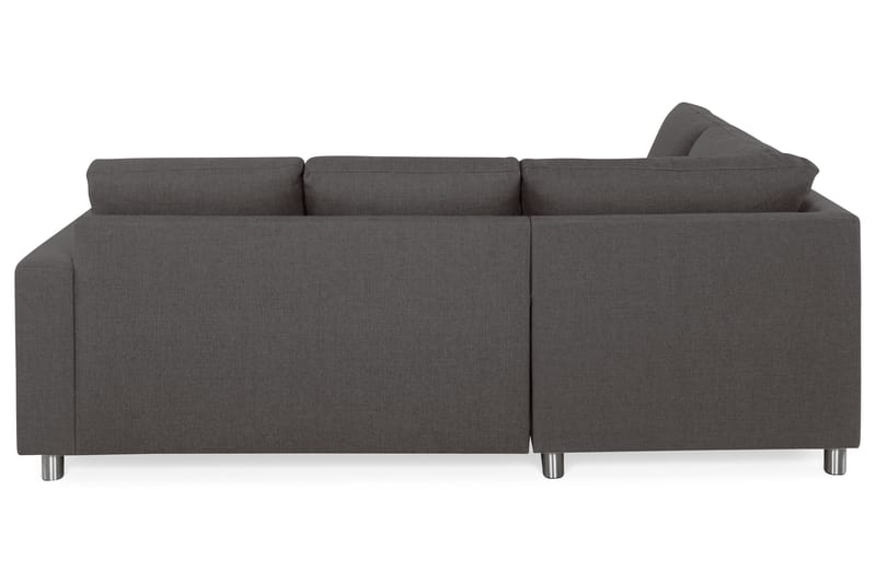 Crazy 3-sits Vänstervänd L-formad Schäslongsoffa i Tyg - Mörkgrå - Möbler - Soffa - Divansoffa & schäslongsoffa - 2 sits soffa med divan