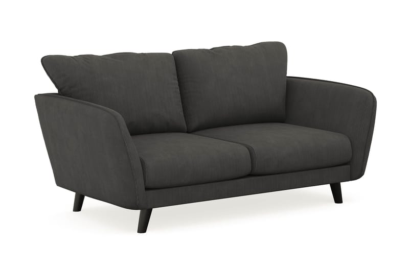 Trend Lyx 2-sits Manchestersoffa - Mörkgrå - Möbler - Soffa - 2 sits soffa
