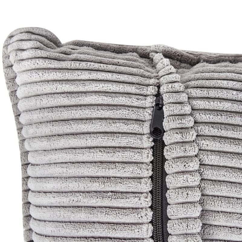 3-sits soffa Dolva - Grå, svart/Högervänd/Manchestertyg - Möbler - Soffa - Divansoffa & schäslongsoffa - 3 sits soffa med divan