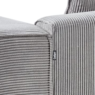 3-sits soffa Dolva - Grå, svart/Högervänd/Manchestertyg - Möbler - Soffa - Divansoffa & schäslongsoffa - 3 sits soffa med divan