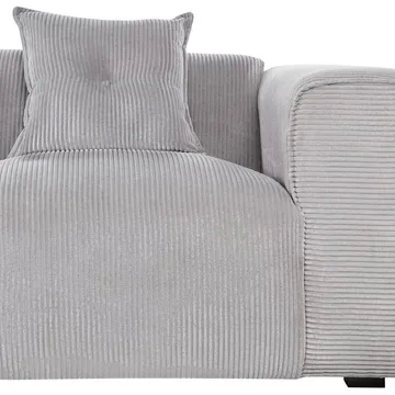 3-sits soffa Dolva - Grå, svart/Högervänd/Manchestertyg - Möbler - Soffa - Modulsoffa - Komplett modulsoffa