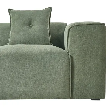 3-sits soffa Dolva - Grön, Svart/Högervänd/Chenille - Möbler - Soffa - Modulsoffa - Komplett modulsoffa