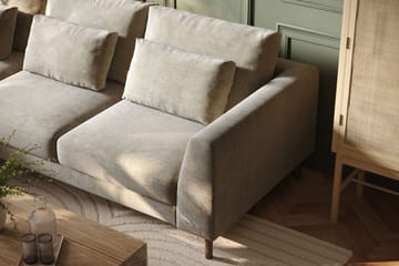 3-sits Soffa Florenz med Divan Vänster - Grå/Beige - Möbler - Soffa - Divansoffa & schäslongsoffa - 3 sits soffa med divan