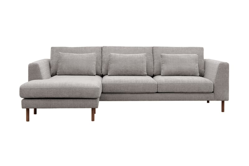 3-sits Soffa Florenz med Divan Vänster - Ljusgrå - Möbler - Soffa - Divansoffa & schäslongsoffa - 3 sits soffa med divan
