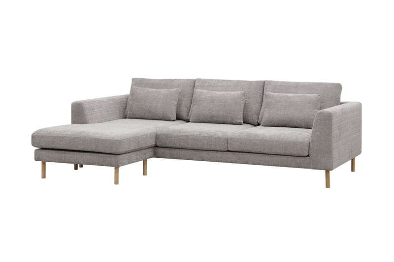 3-sits Soffa Florenz med Divan Vänster - Ljusgrå - Möbler - Soffa - Divansoffa & schäslongsoffa - 3 sits soffa med divan