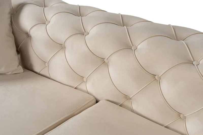 Beachport 3-sits Soffa med Divan Vänster - Beige - Möbler - Soffa - Divansoffa & schäslongsoffa - 3 sits soffa med divan