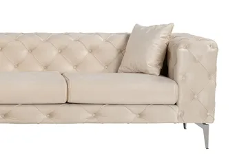 Beachport 3-sits Soffa med Divan Vänster - Beige - Möbler - Soffa - Divansoffa & schäslongsoffa - 3 sits soffa med divan