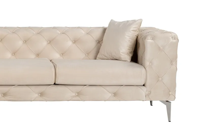 Beachport 3-sits Soffa med Divan Vänster - Beige - Möbler - Soffa - Divansoffa & schäslongsoffa - 3 sits soffa med divan