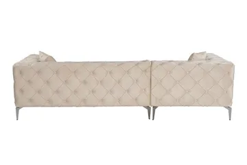 Beachport 3-sits Soffa med Divan Vänster - Beige - Möbler - Soffa - Divansoffa & schäslongsoffa - 3 sits soffa med divan