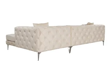 Beachport 3-sits Soffa med Divan Vänster - Beige - Möbler - Soffa - Divansoffa & schäslongsoffa - 3 sits soffa med divan