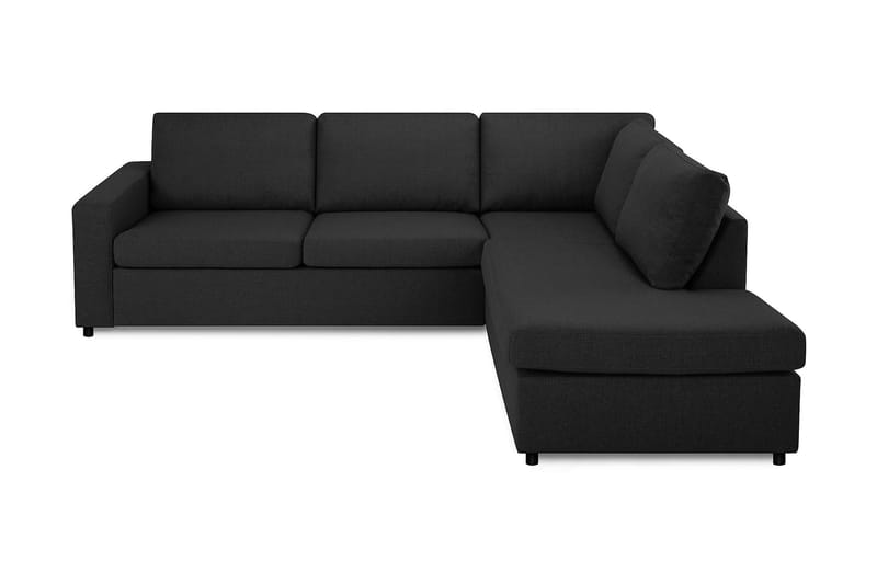 Crazy 3-sits Högervänd L-formad Schäslongsoffa i Tyg - Antracit - Möbler - Soffa - Divansoffa & schäslongsoffa - 3 sits soffa med divan