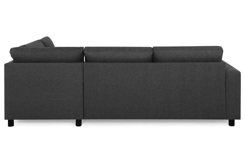 Crazy 3-sits Högervänd L-formad Schäslongsoffa i Tyg - Antracit - Möbler - Soffa - Divansoffa & schäslongsoffa - 3 sits soffa med divan