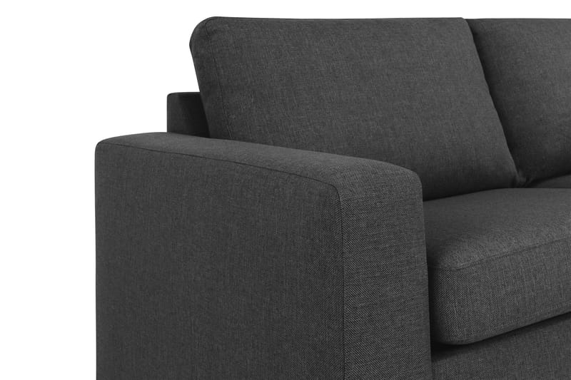 Crazy 3-sits Högervänd L-formad Schäslongsoffa i Tyg - Antracit - Möbler - Soffa - Divansoffa & schäslongsoffa - 3 sits soffa med divan