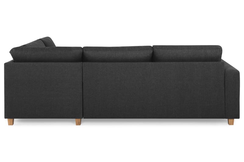 Crazy 3-sits Högervänd L-formad Schäslongsoffa i Tyg - Antracit - Möbler - Soffa - Divansoffa & schäslongsoffa - 3 sits soffa med divan