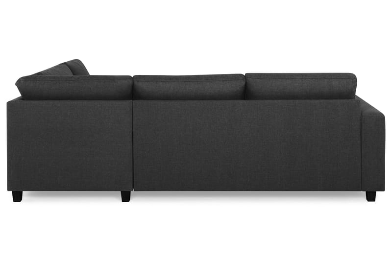 Crazy 3-sits Högervänd L-formad Schäslongsoffa i Tyg - Antracit - Möbler - Soffa - Divansoffa & schäslongsoffa - 3 sits soffa med divan