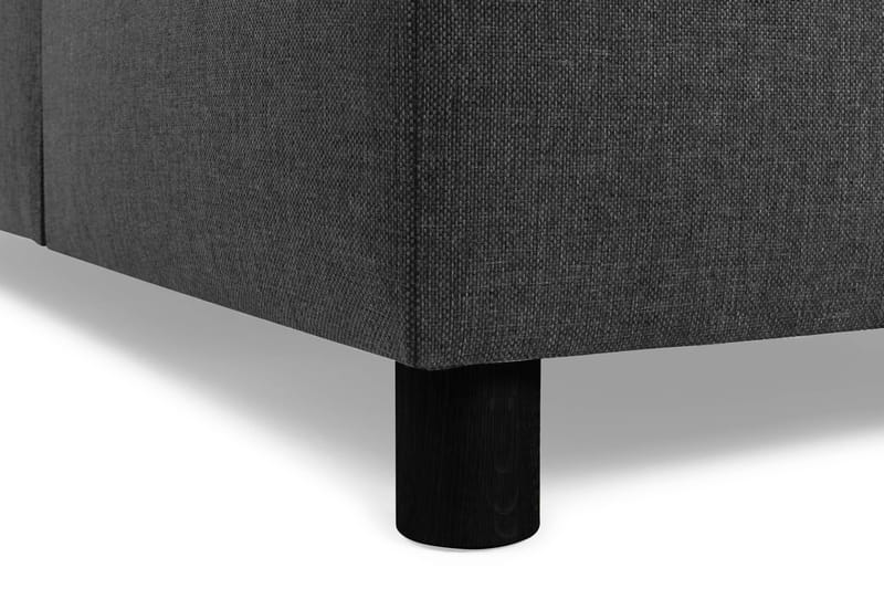 Crazy 3-sits Högervänd L-formad Schäslongsoffa i Tyg - Antracit - Möbler - Soffa - Divansoffa & schäslongsoffa - 3 sits soffa med divan