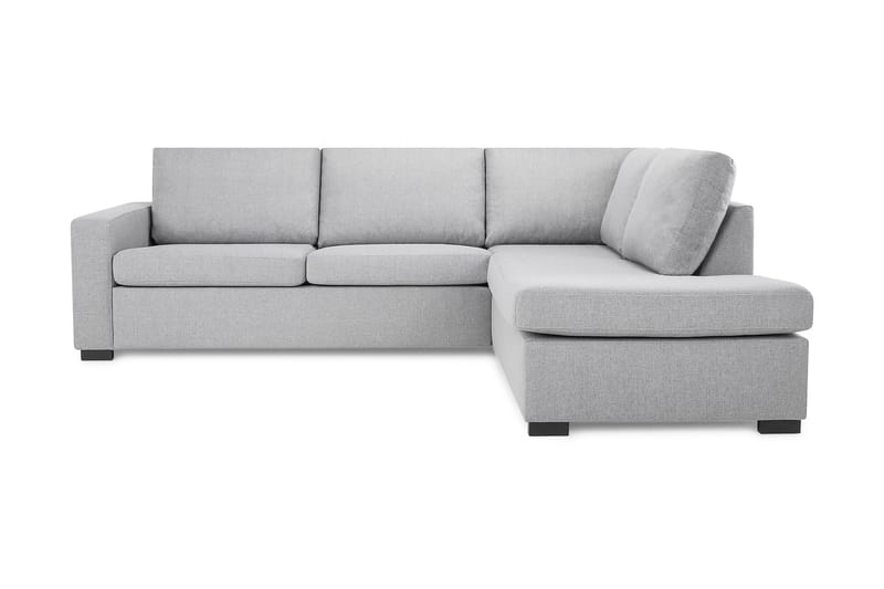 Crazy 3-sits Högervänd L-formad Schäslongsoffa i Tyg - Grå - Möbler - Soffa - Divansoffa & schäslongsoffa - 3 sits soffa med divan