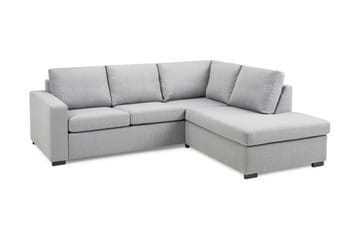 Crazy 3-sits Högervänd L-formad Schäslongsoffa i Tyg - Grå - Möbler - Soffa - Divansoffa & schäslongsoffa - 3 sits soffa med divan
