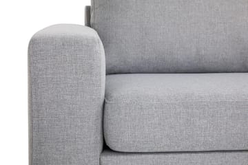 Crazy 3-sits Högervänd L-formad Schäslongsoffa i Tyg - Grå - Möbler - Soffa - Divansoffa & schäslongsoffa - 3 sits soffa med divan