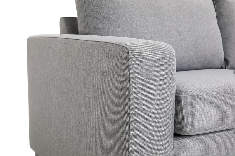 Crazy 3-sits Högervänd L-formad Schäslongsoffa i Tyg - Grå - Möbler - Soffa - Divansoffa & schäslongsoffa - 3 sits soffa med divan