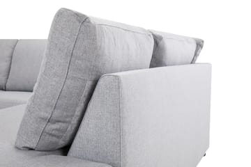 Crazy 3-sits Högervänd L-formad Schäslongsoffa i Tyg - Grå - Möbler - Soffa - Divansoffa & schäslongsoffa - 3 sits soffa med divan