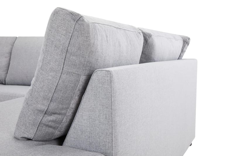 Crazy 3-sits Högervänd L-formad Schäslongsoffa i Tyg - Grå - Möbler - Soffa - Divansoffa & schäslongsoffa - 3 sits soffa med divan