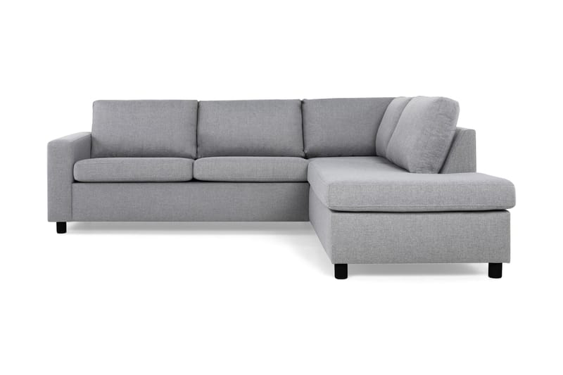 Crazy 3-sits Högervänd L-formad Schäslongsoffa i Tyg - Grå - Möbler - Soffa - Divansoffa & schäslongsoffa - 3 sits soffa med divan