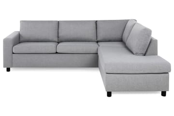 Crazy 3-sits Högervänd L-formad Schäslongsoffa i Tyg - Grå - Möbler - Soffa - Divansoffa & schäslongsoffa - 3 sits soffa med divan