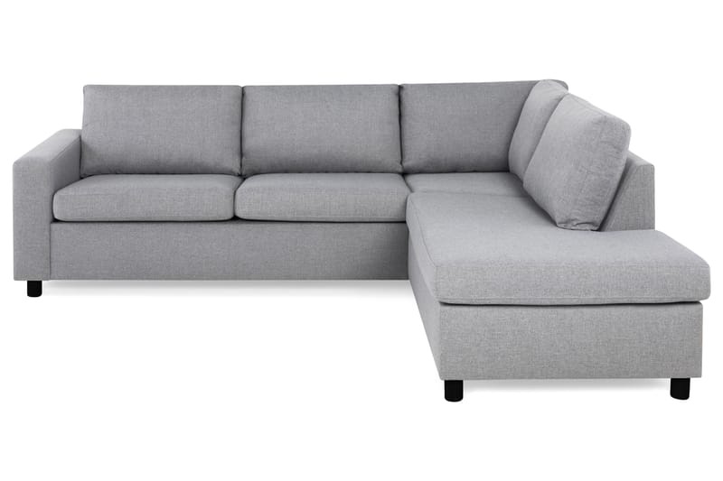 Crazy 3-sits Högervänd L-formad Schäslongsoffa i Tyg - Grå - Möbler - Soffa - Divansoffa & schäslongsoffa - 3 sits soffa med divan