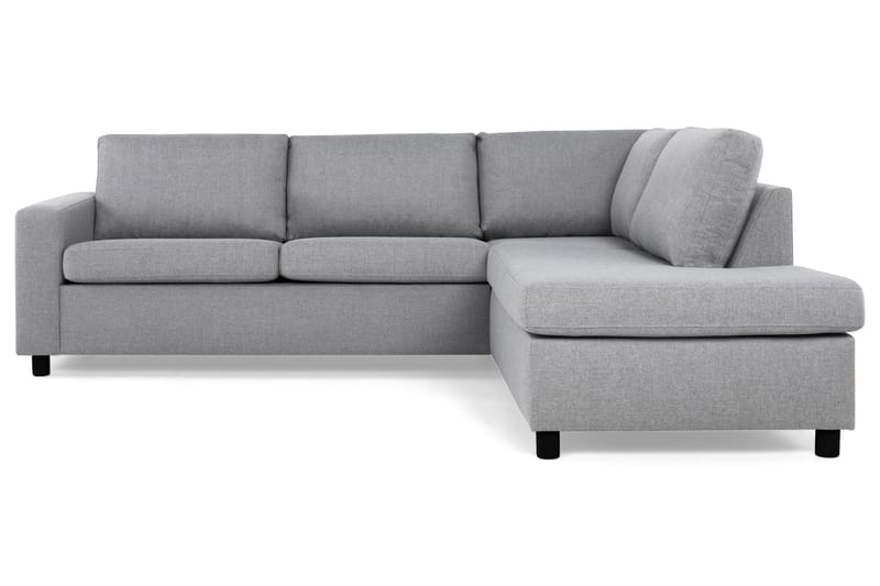 Crazy 3-sits Högervänd L-formad Schäslongsoffa i Tyg - Grå - Möbler - Soffa - Divansoffa & schäslongsoffa - 3 sits soffa med divan