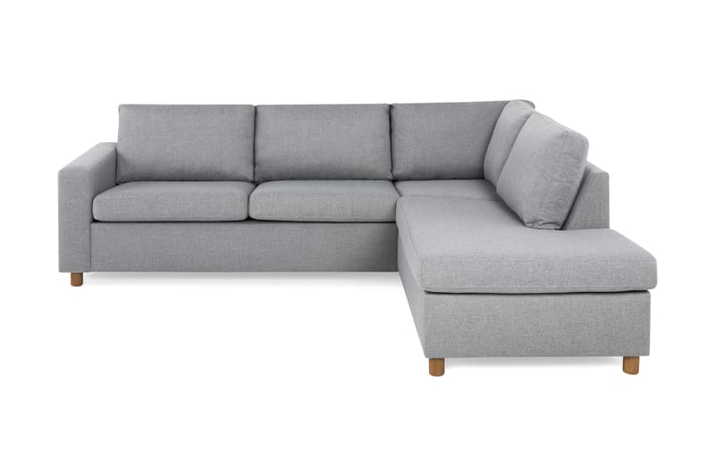 Crazy 3-sits Högervänd L-formad Schäslongsoffa i Tyg - Grå - Möbler - Soffa - Divansoffa & schäslongsoffa - 3 sits soffa med divan