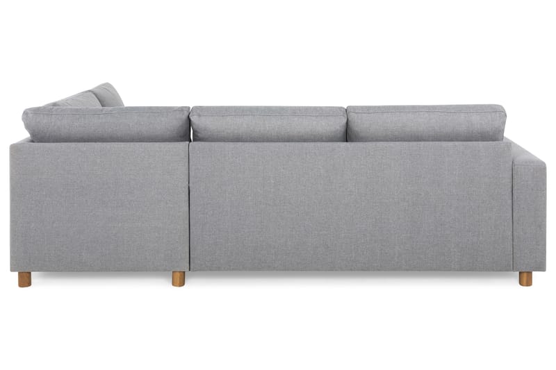 Crazy 3-sits Högervänd L-formad Schäslongsoffa i Tyg - Grå - Möbler - Soffa - Divansoffa & schäslongsoffa - 3 sits soffa med divan