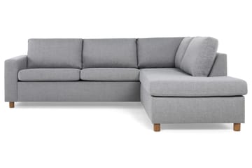 Crazy 3-sits Högervänd L-formad Schäslongsoffa i Tyg - Grå - Möbler - Soffa - Divansoffa & schäslongsoffa - 3 sits soffa med divan