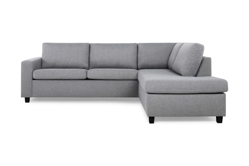 Crazy 3-sits Högervänd L-formad Schäslongsoffa i Tyg - Grå - Möbler - Soffa - Divansoffa & schäslongsoffa - 3 sits soffa med divan