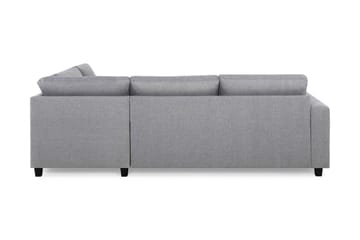 Crazy 3-sits Högervänd L-formad Schäslongsoffa i Tyg - Grå - Möbler - Soffa - Divansoffa & schäslongsoffa - 3 sits soffa med divan