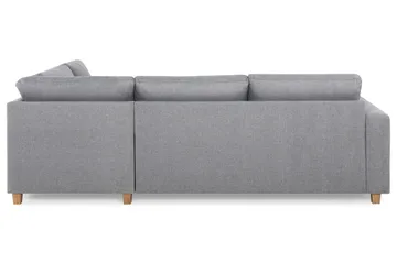 Crazy 3-sits Högervänd L-formad Schäslongsoffa i Tyg - Grå - Möbler - Soffa - Divansoffa & schäslongsoffa - 3 sits soffa med divan