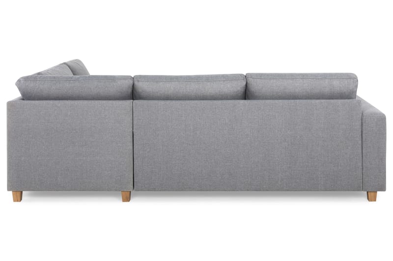 Crazy 3-sits Högervänd L-formad Schäslongsoffa i Tyg - Grå - Möbler - Soffa - Divansoffa & schäslongsoffa - 3 sits soffa med divan